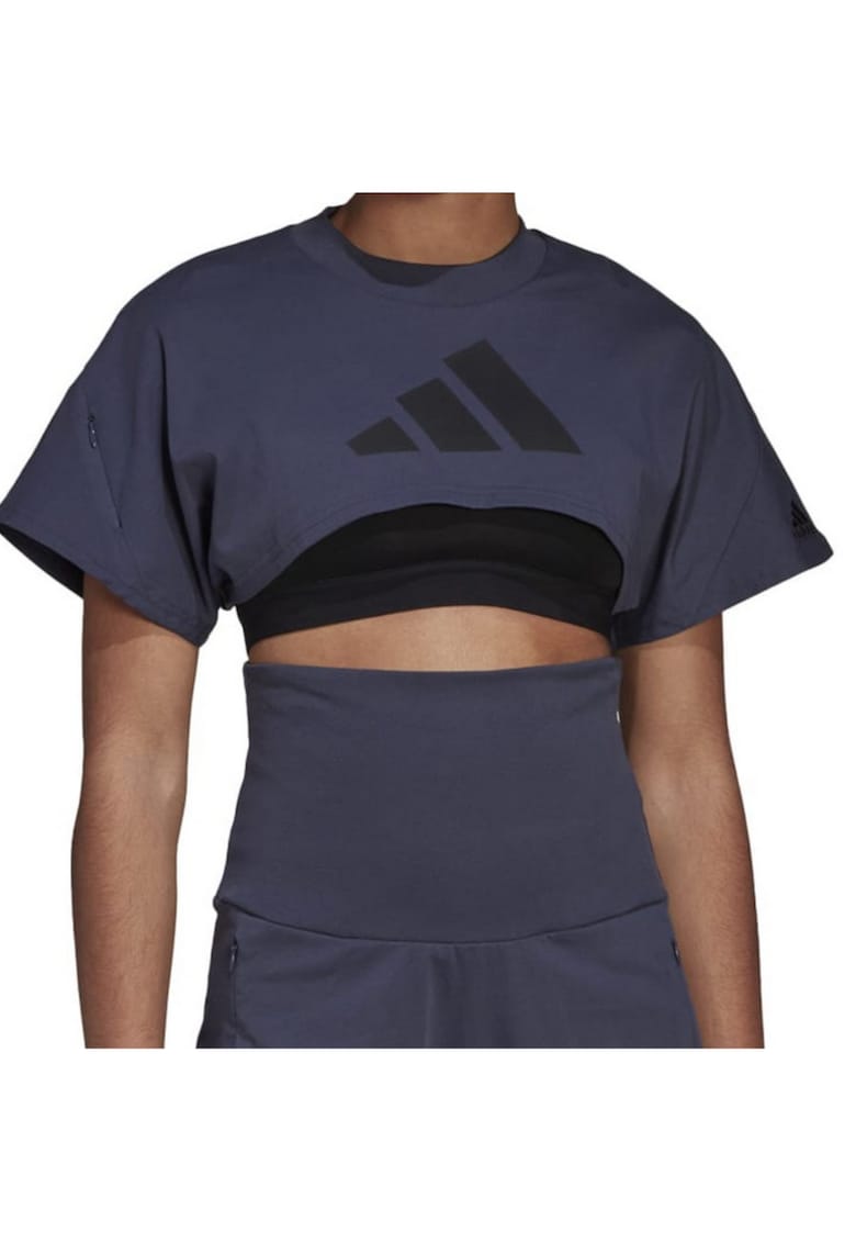 Tricou Crop Din Bumbac Cu Logo