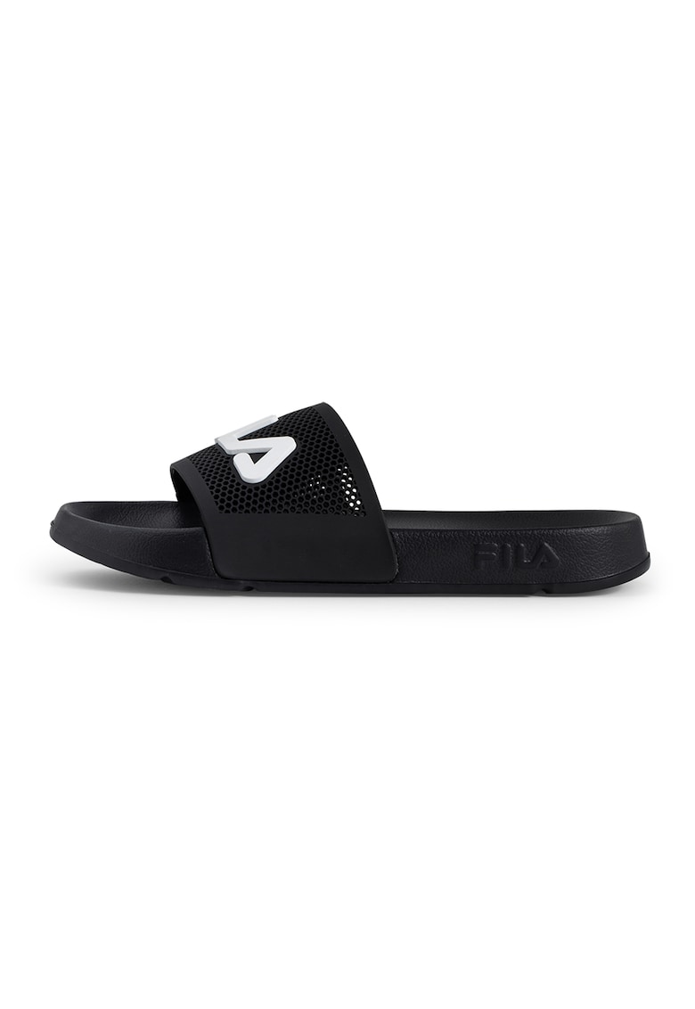 Papuci cu logo - Negru