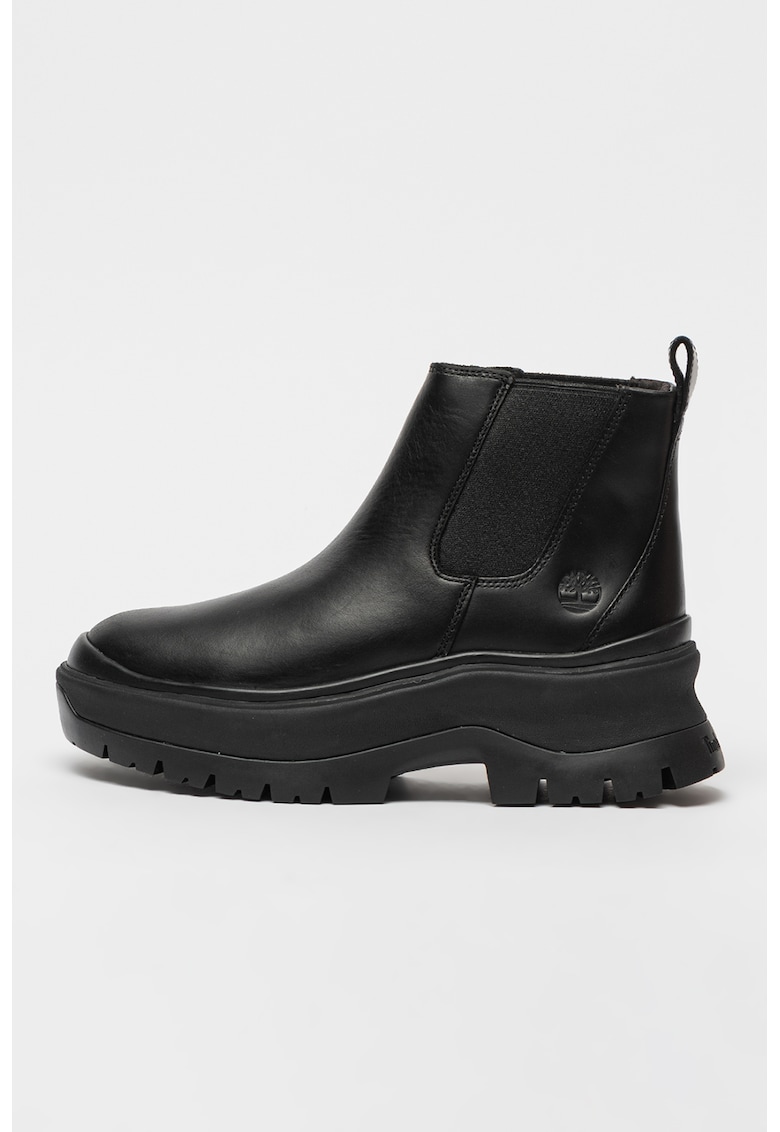 Ghete Chelsea de piele Roxie Lane - Negru