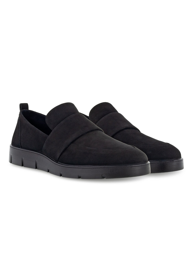 Mocasini dama -  Piele nabuc - Negru - Negru