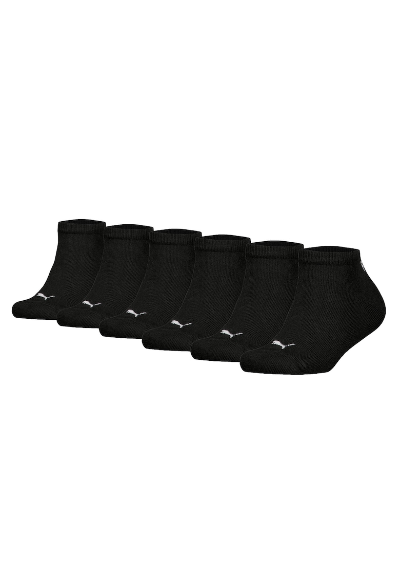 Set de sosete scurte cu logo - 6 perechi - Negru