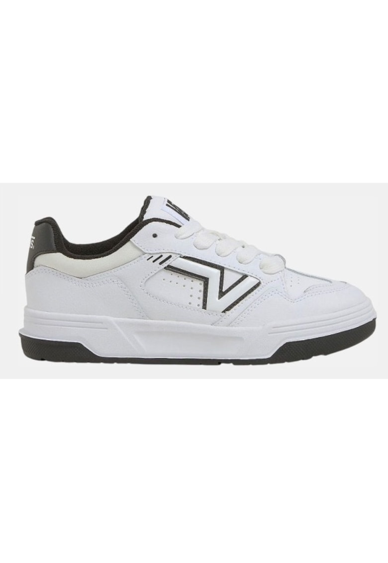 Pantofi sport barbati  alb/negru - sintetic - talpa confortabila