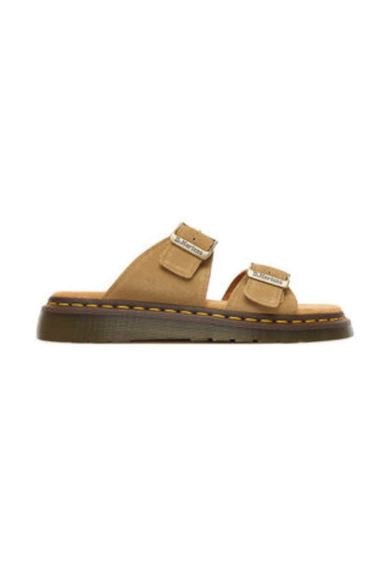 Papuci barbatesti - Dr Martens - piele naturala - maro