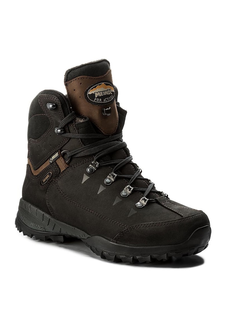 Ghete de trekking barbati -  piele naturala - negru -