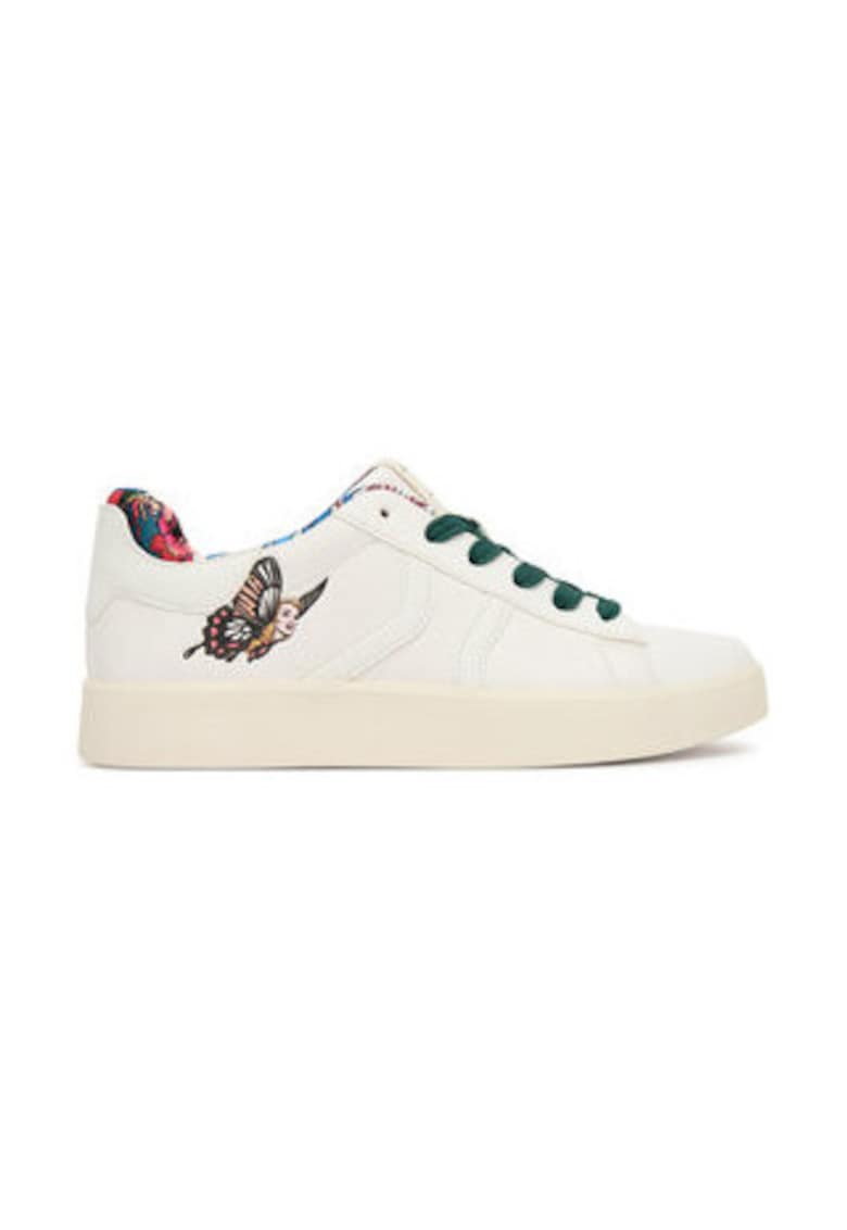 Tenisi dama  multicolor - piele ecologica