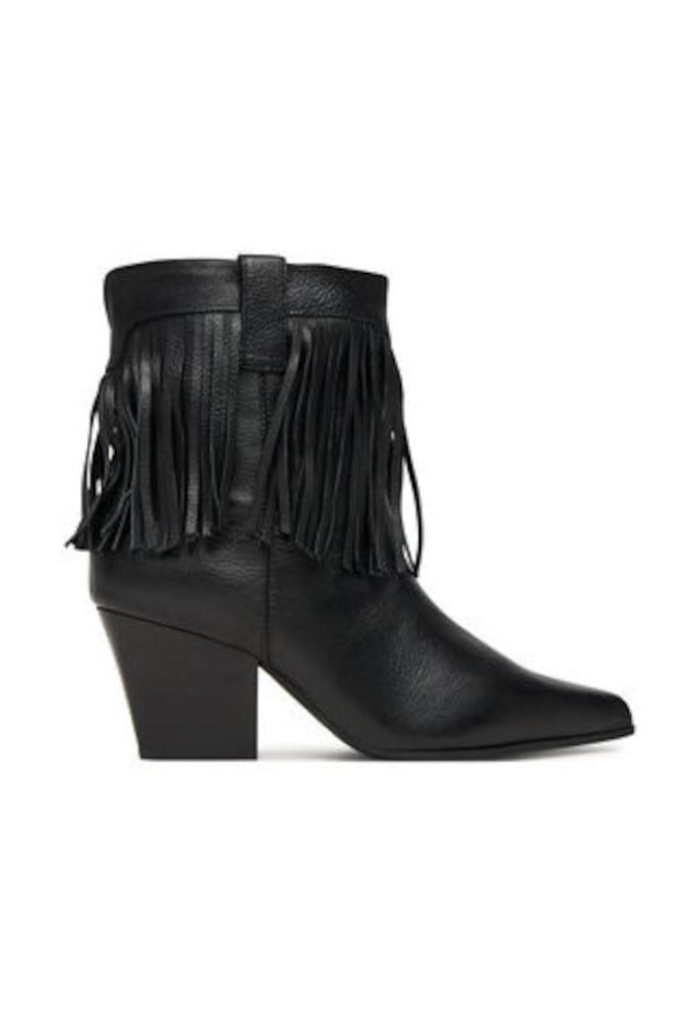 Botine dama -  piele naturala - negru