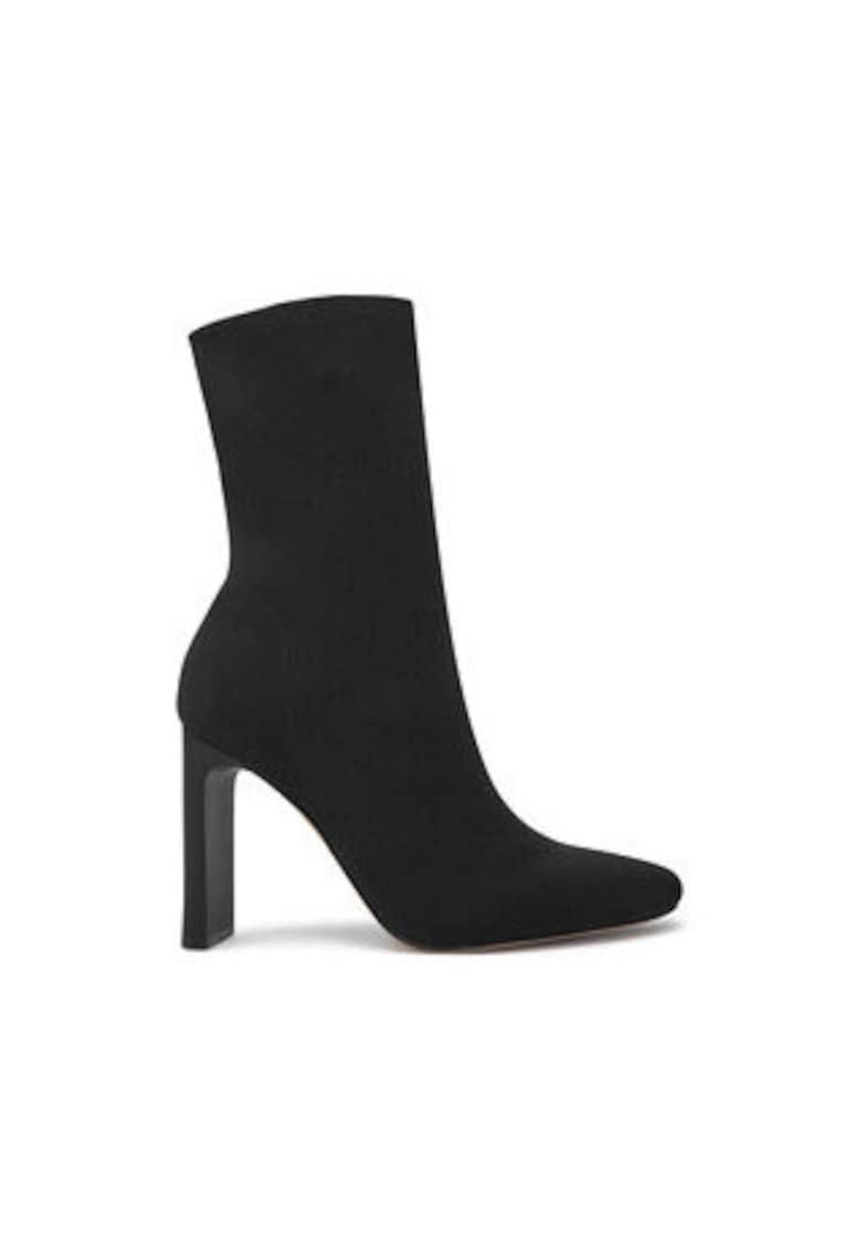 Botine dama -  material textil - negru