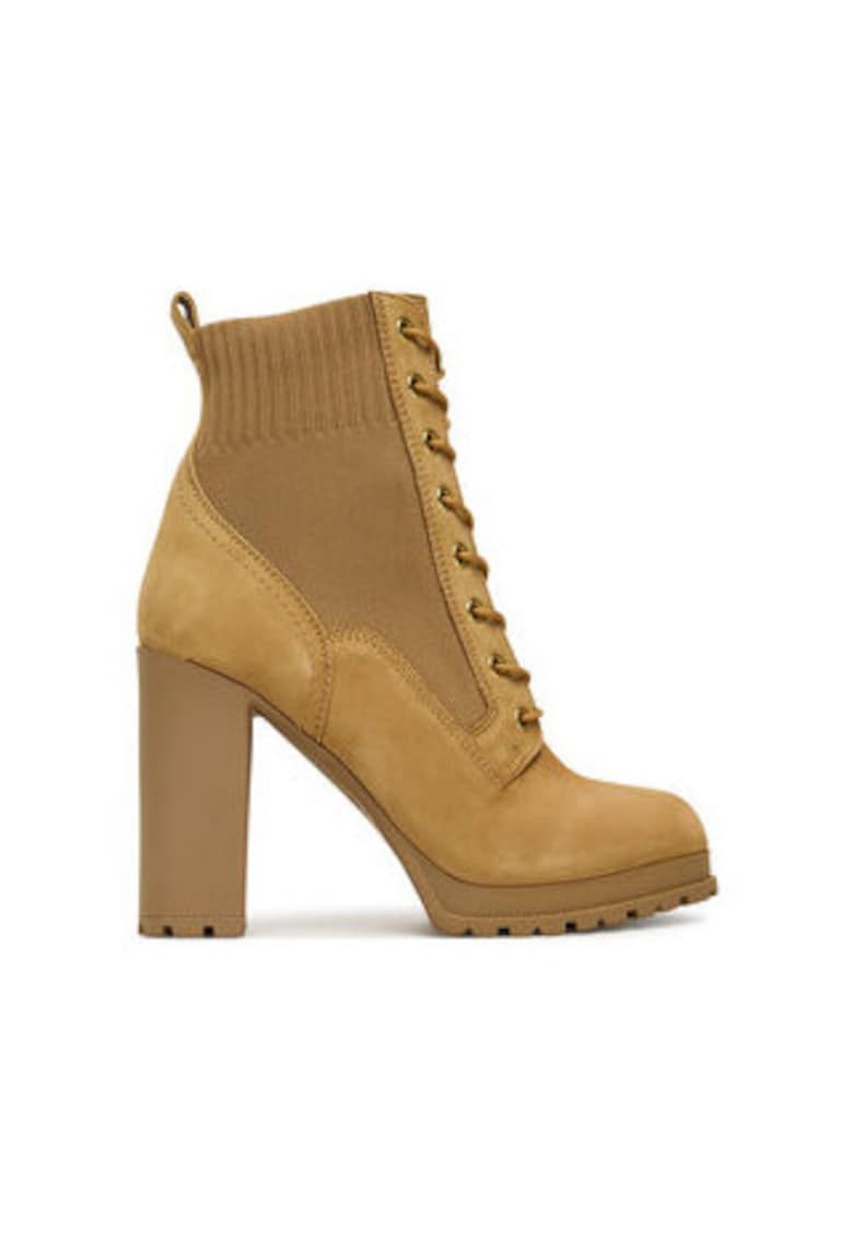 Botine dama -  piele naturala - mustar