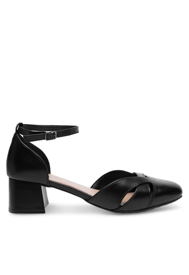 Pantofi dama -  Piele naturala - Negru - Negru