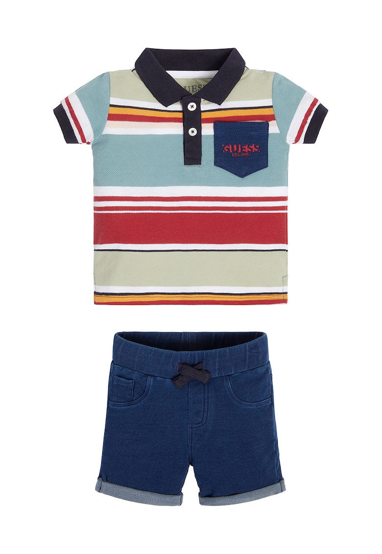 Set de tricou polo si pantaloni scurti - Multicolor