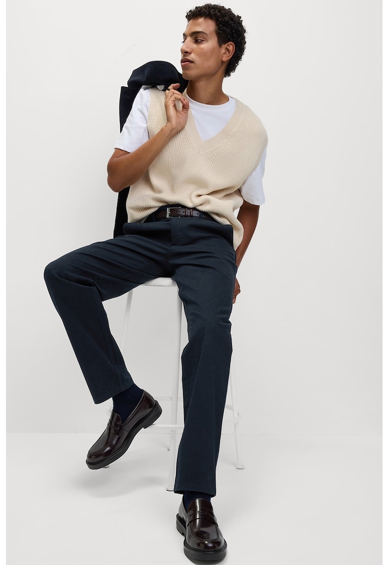 Pantaloni chino regular fit - Bleumarin