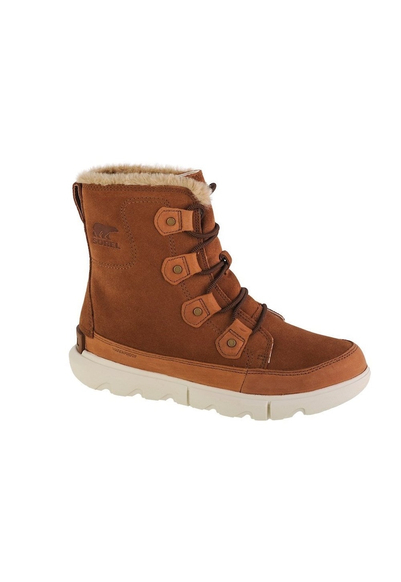 Botine dama -  712961 - Piele intoarsa - Maro