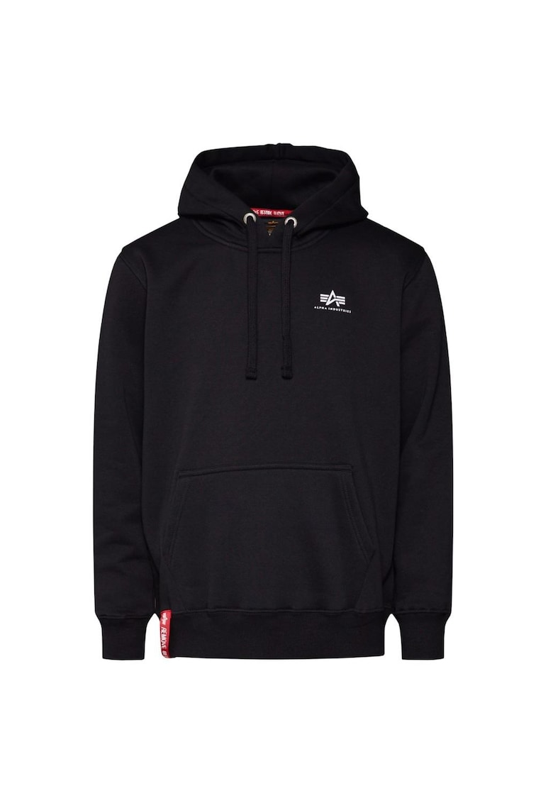 Hanorac barbati -  Basic Hoody Small Logo 196318-03 - Bumbac/Poliester - Negru - Negru