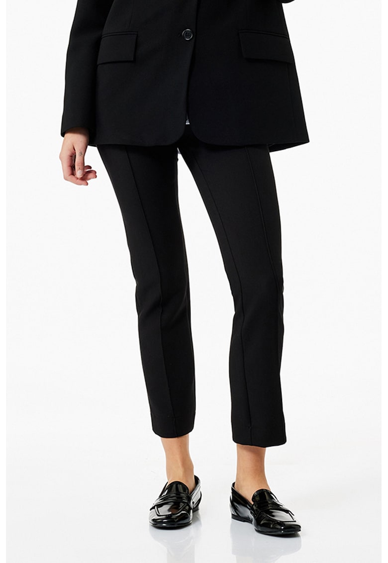 Pantaloni cigarette crop - Negru