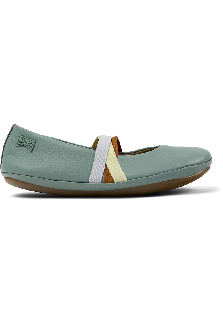 Balerini de piele Right Twins - Verde