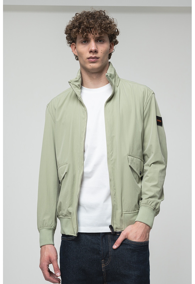 Jacheta lejera cu fermoar - Verde deschis