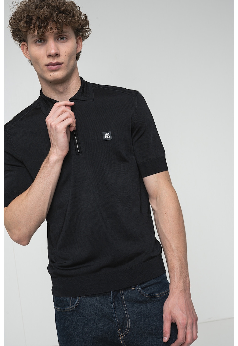 Pulover cu maneci scurte Sayfog - Negru