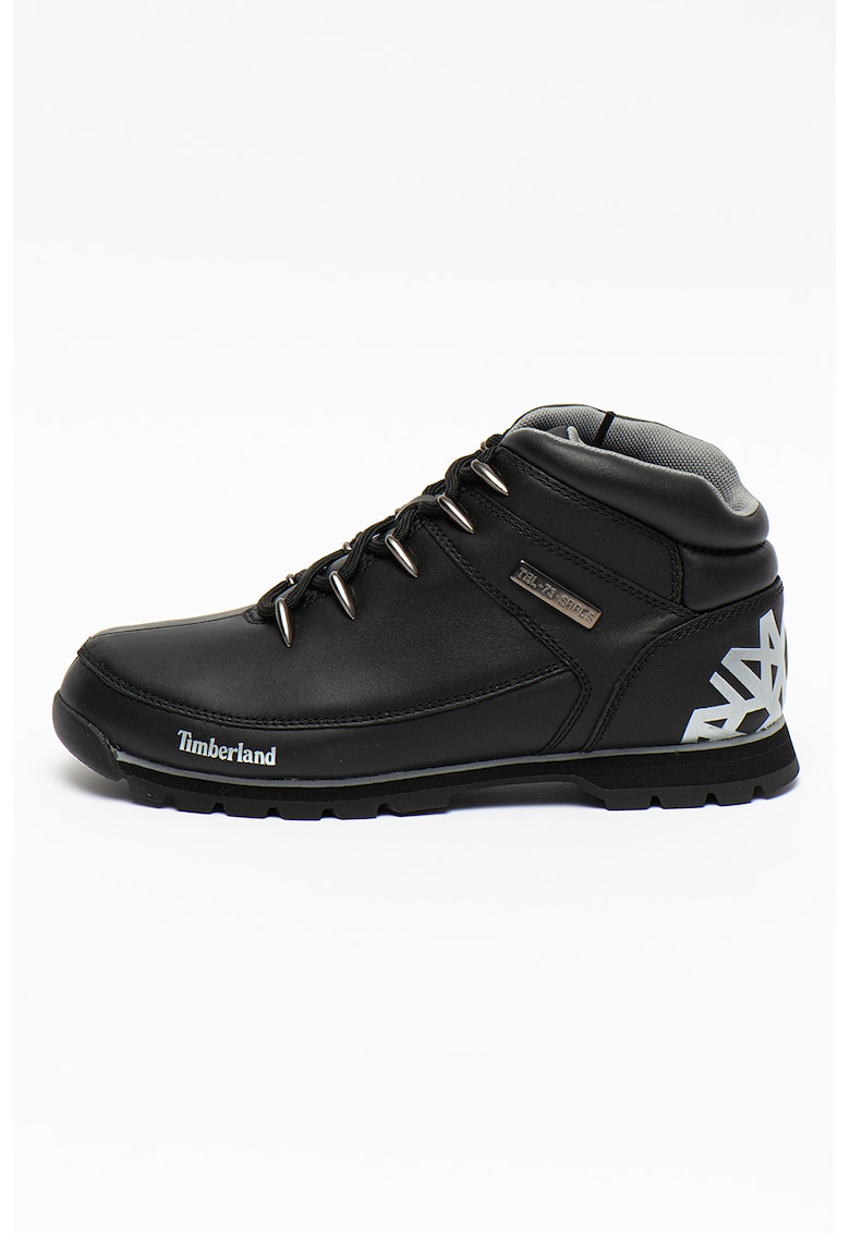 Ghete de piele Euro Sprint Hiker - Negru/Argintiu