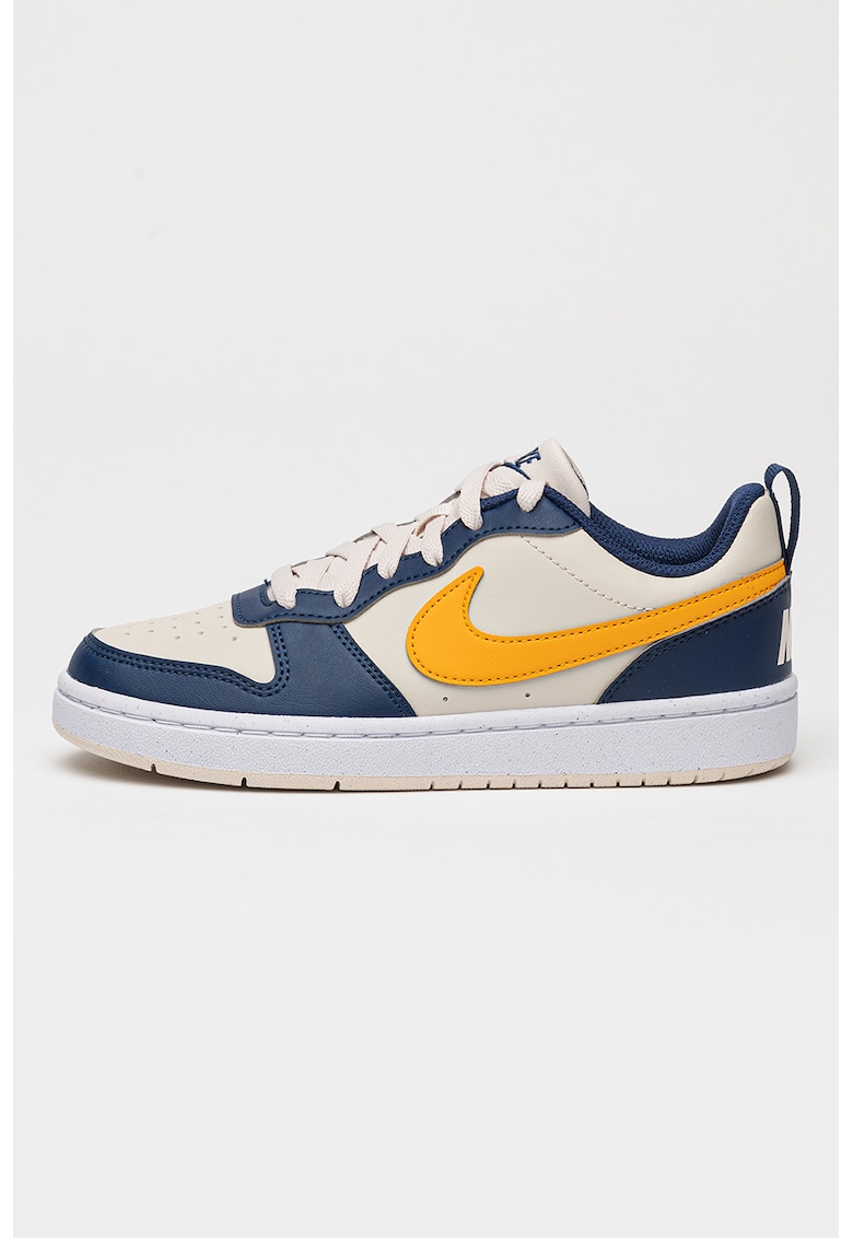 Pantofi sport Court Borough din piele ecologica - Bej/Bleumarin