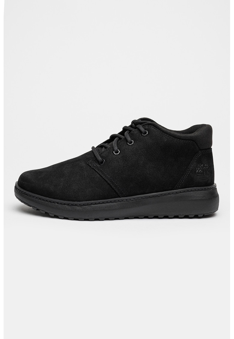 Pantofi sport de piele nabuc Hudson Road - Negru
