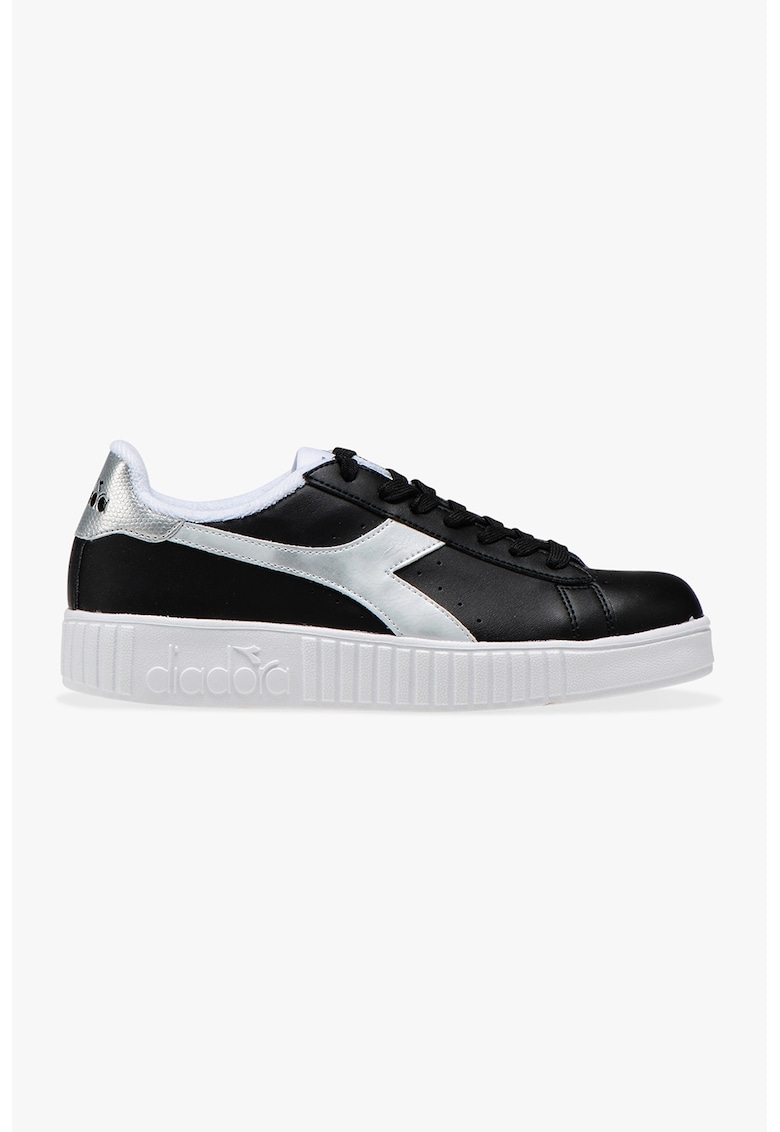 Pantofi sport de piele ecologica si material textil Game Step