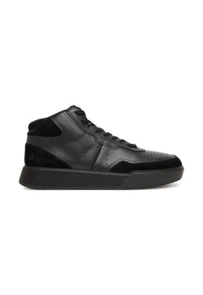 Tenisi barbati 305538192 -  Piele naturala - Negru