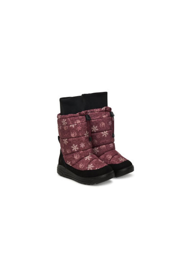 Ghete de zapada copii -  mov - material textil