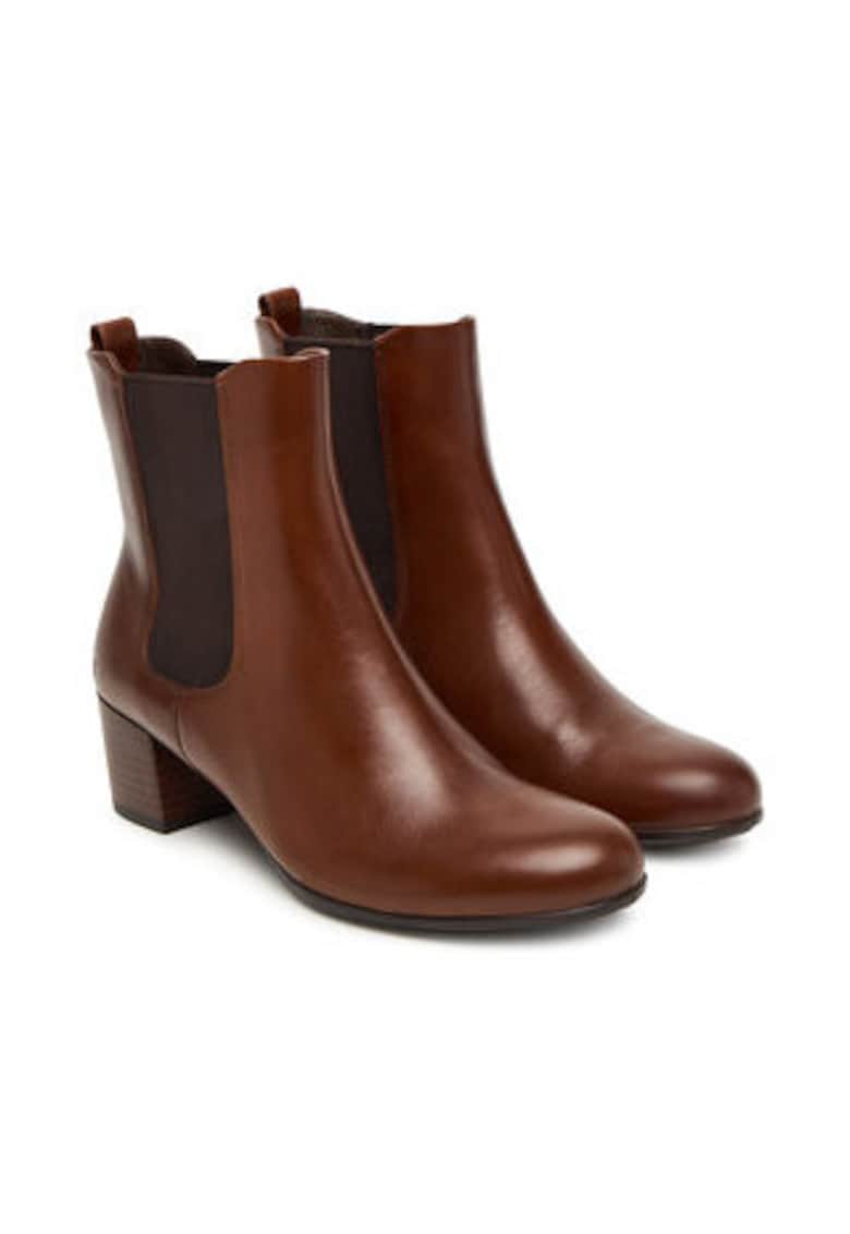 Botine dama -  305537713 - piele naturala - maro