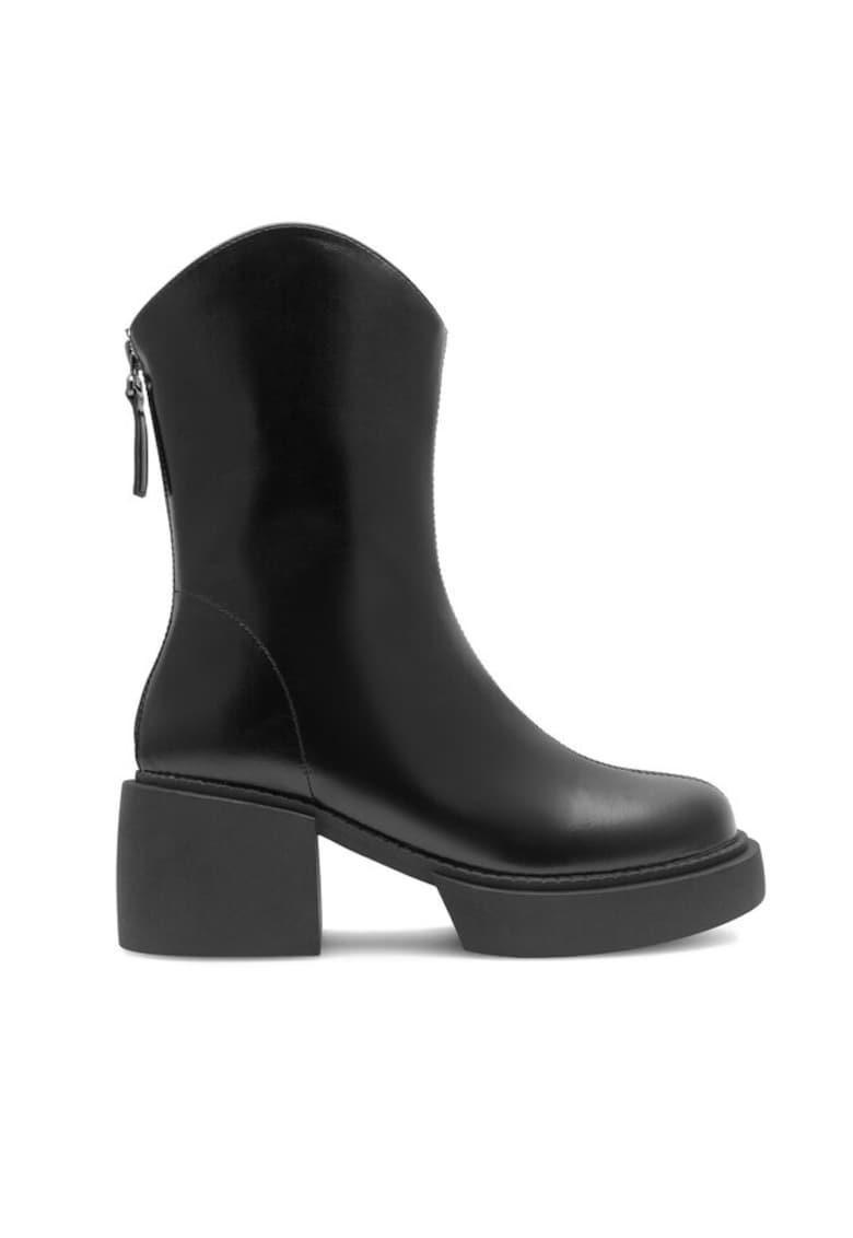 Botine dama -  590558804761241 - Piele ecologica - Negru