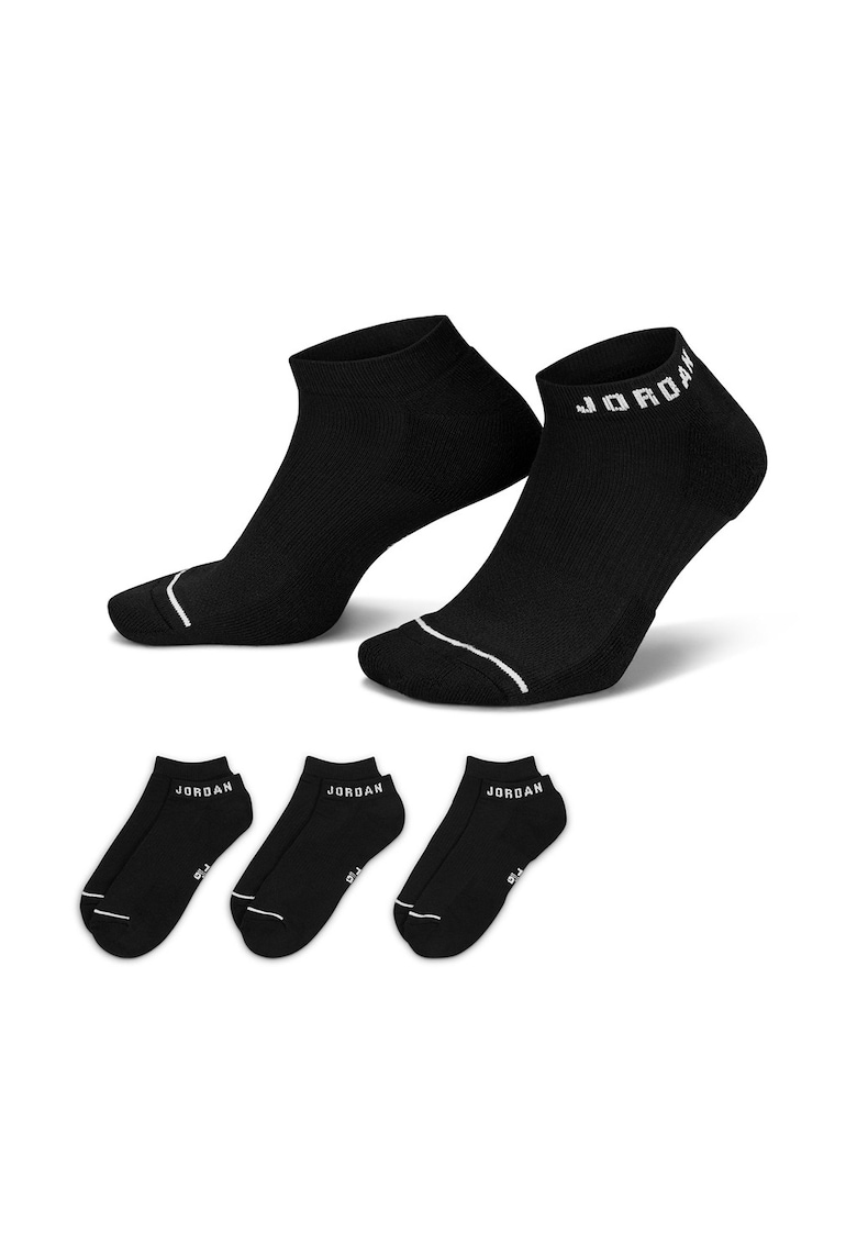 Set de sosete unisex cu logo Jordan - 3 perechi - Negru