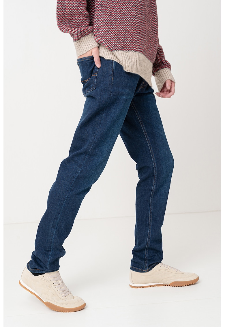 Blugi regular fit uni - Albastru
