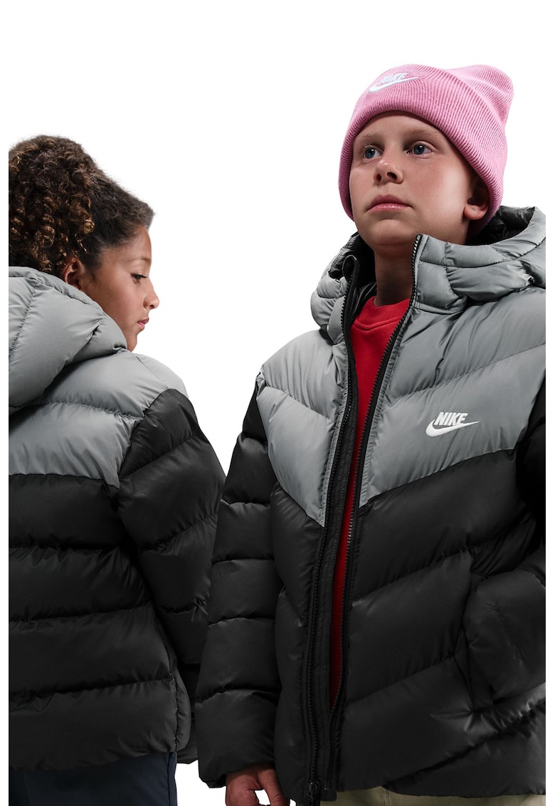 Geaca cu vatelina Sportswear - Negru/Gri