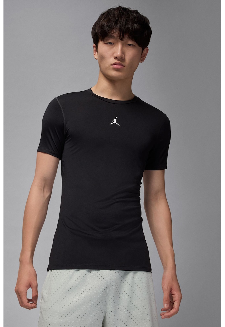 Tricou slim-fit cu logo - pentru baschet Jordan - Negru