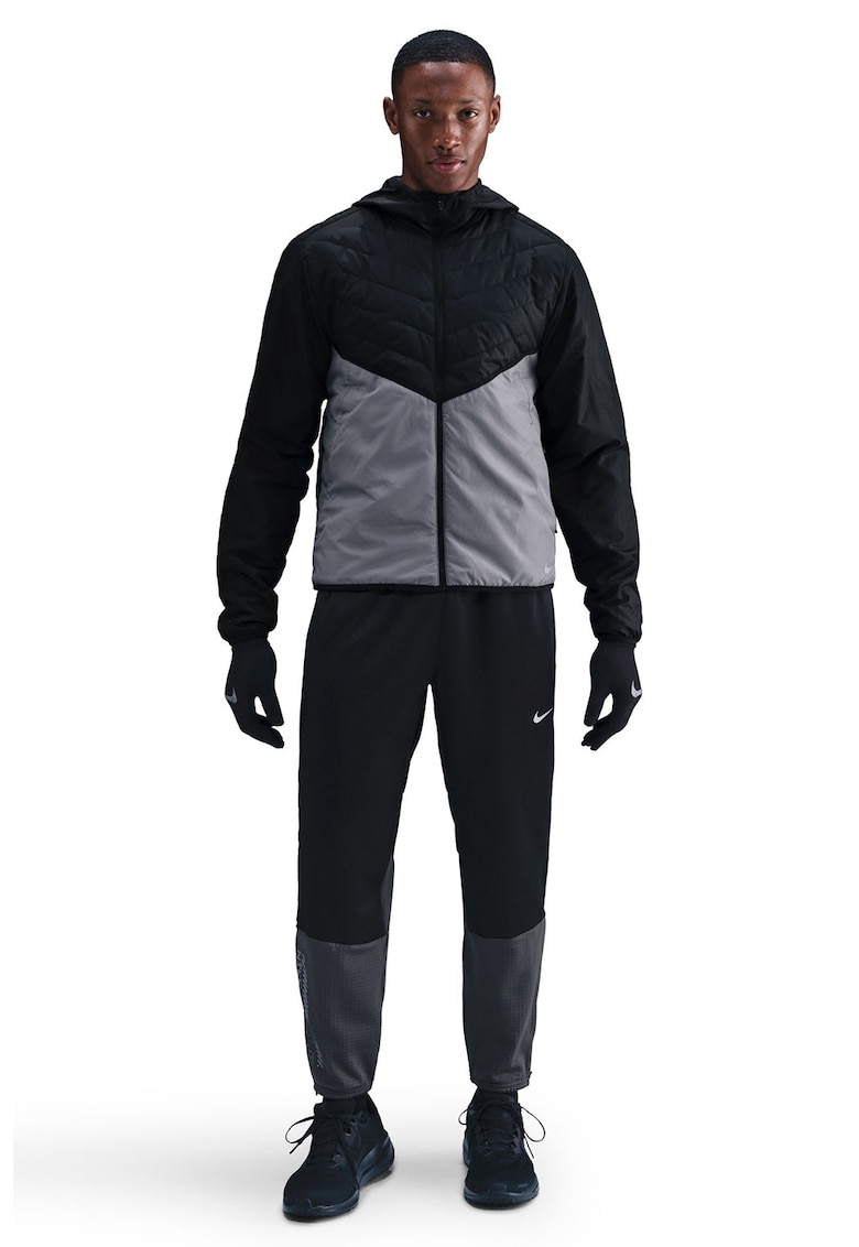 Jacheta cu tehnologie Therma-FIT - pentru alergare Synfl - Negru/Gri