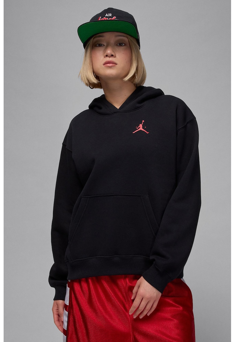 Hanorac cu maneci cazute - pentru baschet Jumpman - Negru