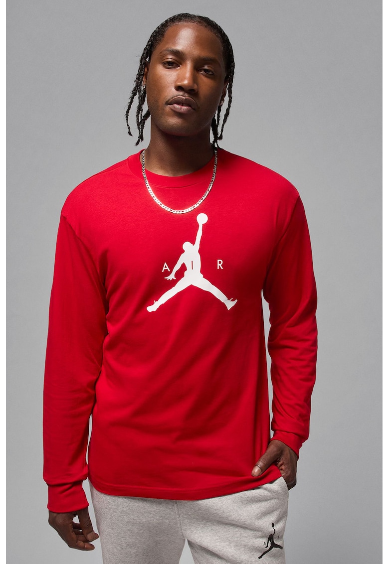 Bluza de trening cu decolteu la baza gatului - pentru baschet Jumpman - Rosu