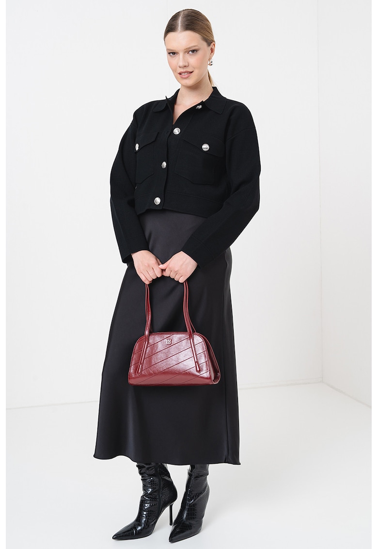 Cardigan cu buzunare Furigo - Negru