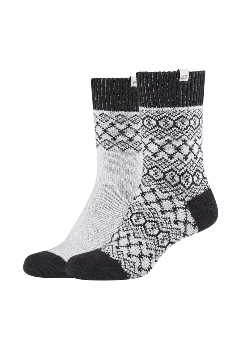 Oferte la Set sosete dama -  Casual Cozy Jacquard 2PPK Socks SK41047-9202 - Gri - 35-38 - 2 buc