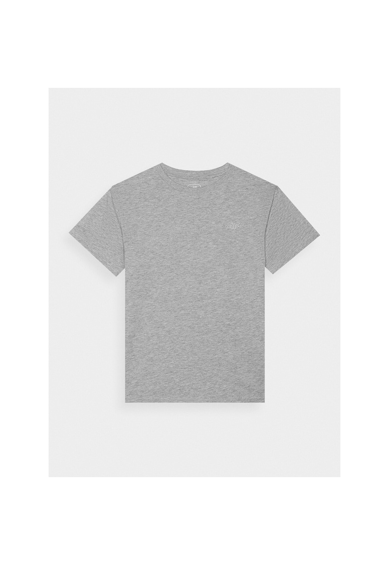 Tricou copii -  gri - bumbac - croiala lejera
