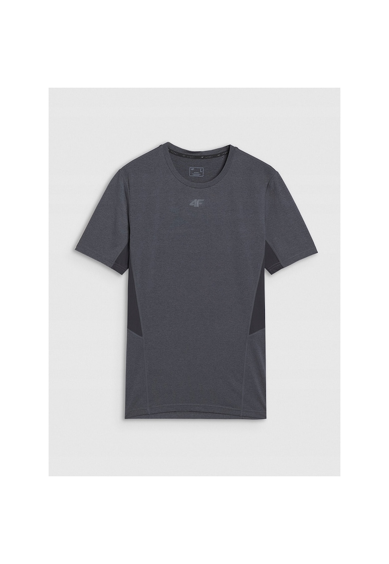 Tricou sport  gri - uscare rapida - material sintetic - slim