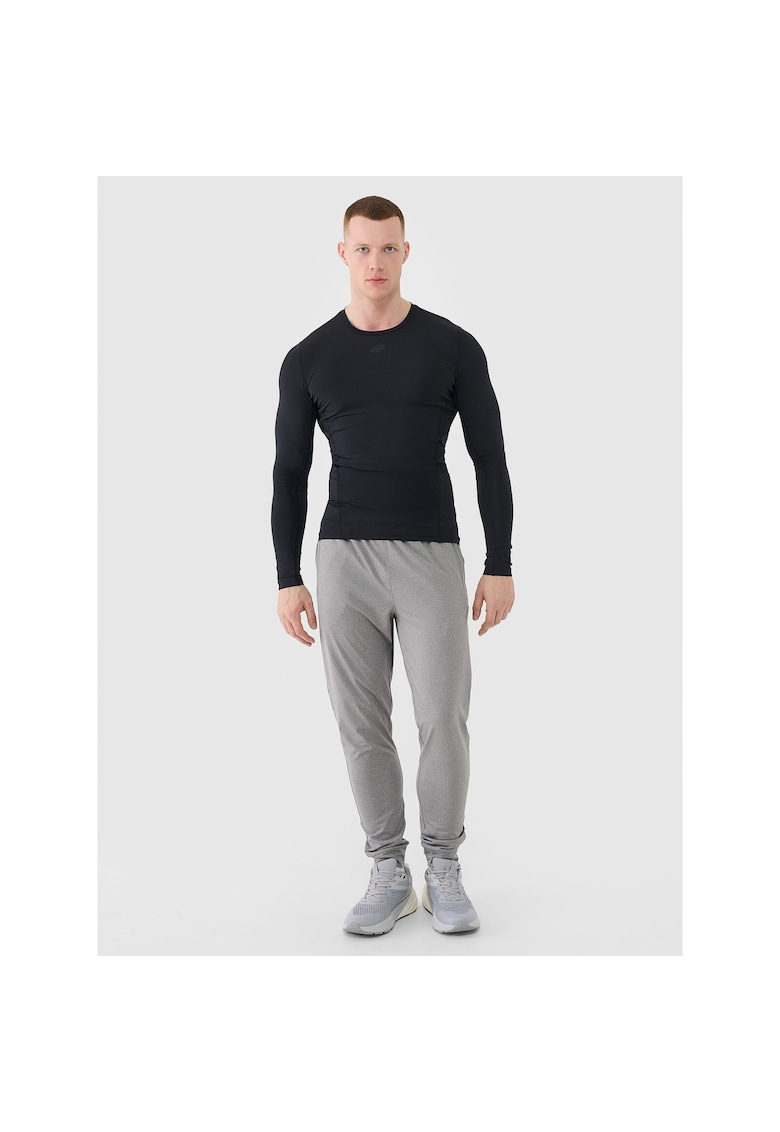 Pantaloni sport barbati  antrenament - gri - material respirabil