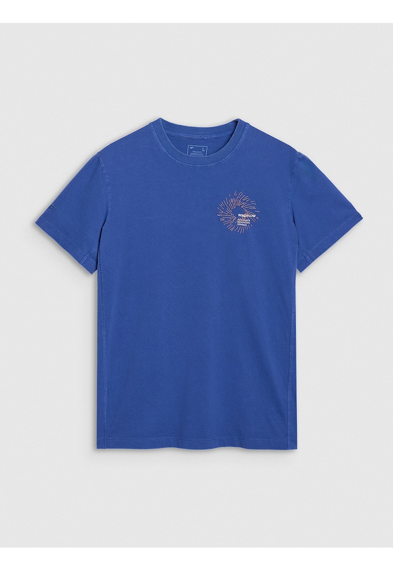 Tricou Barbati  SPORTSTYLE Cobalt - Bumbac 100% - Regular Fit - Imprimeu Subtil - Sezon SS25