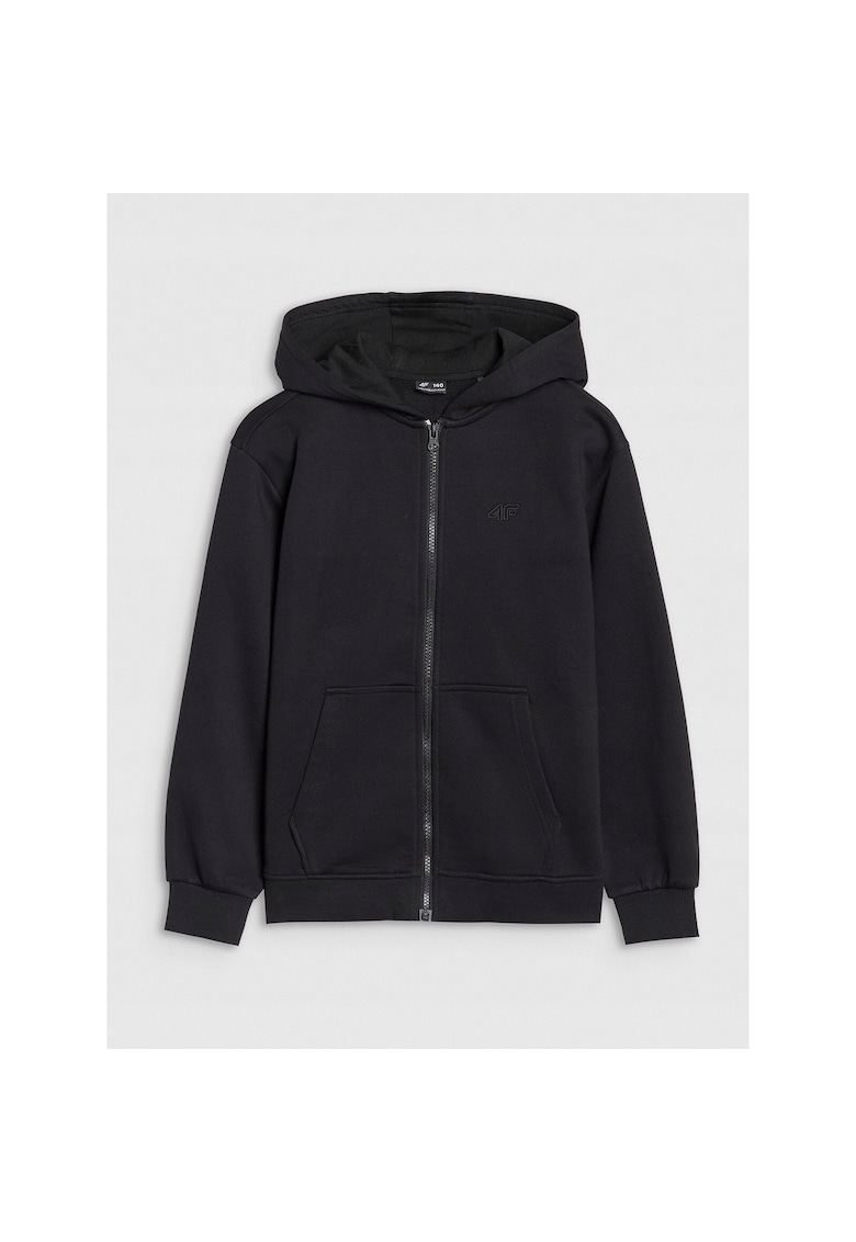 Hanorac Trening Baieti  JUNIOR Negru - Oversize - Bumbac - Marime 122 - Sportstyle