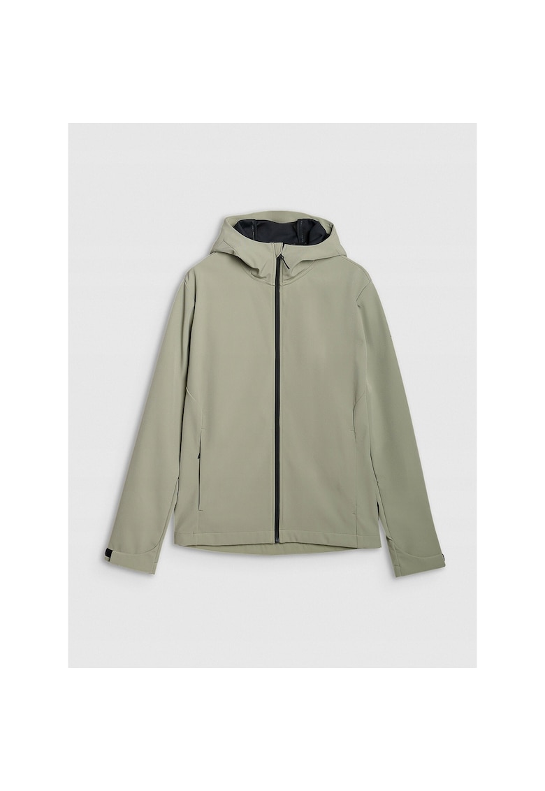 Jacheta softshell barbati  masliniu/kaki - membrana NeoDry 5000 - gluga reglabila - 2 buzunare cu fermoar