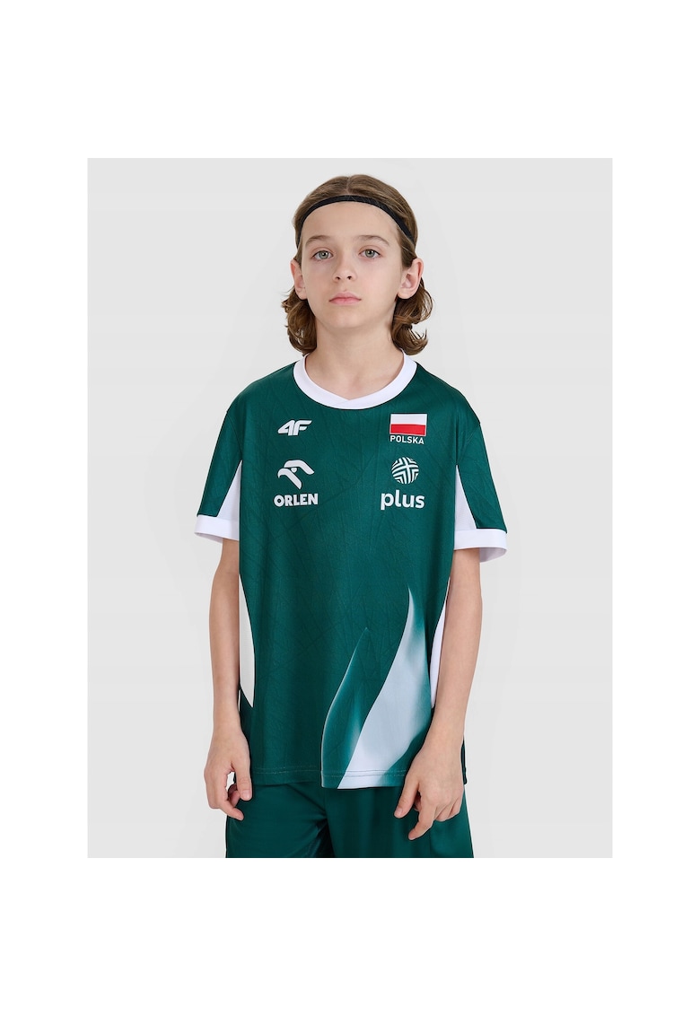 Tricou sport copii TSS25TFTSM2164-92S - 4F - Sintetic - Verde
