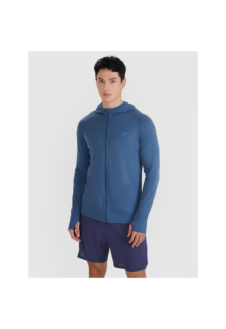 Hanorac sport pentru barbati  alergare montana - uscare rapida - bleumarin - material sintetic