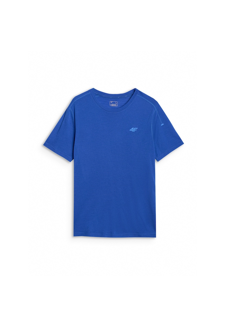 Tricou barbati  albastru - lana merinos - uscare rapida