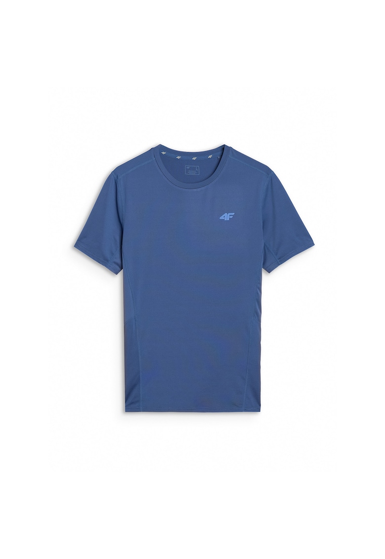 Tricou pentru barbati  slim - uscare rapida - albastru marin - material sintetic