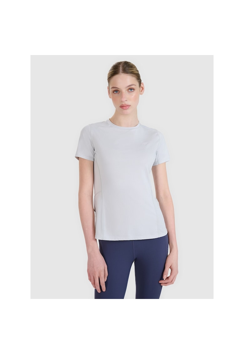 Tricou alergare montanta dama -  Textil - Gri