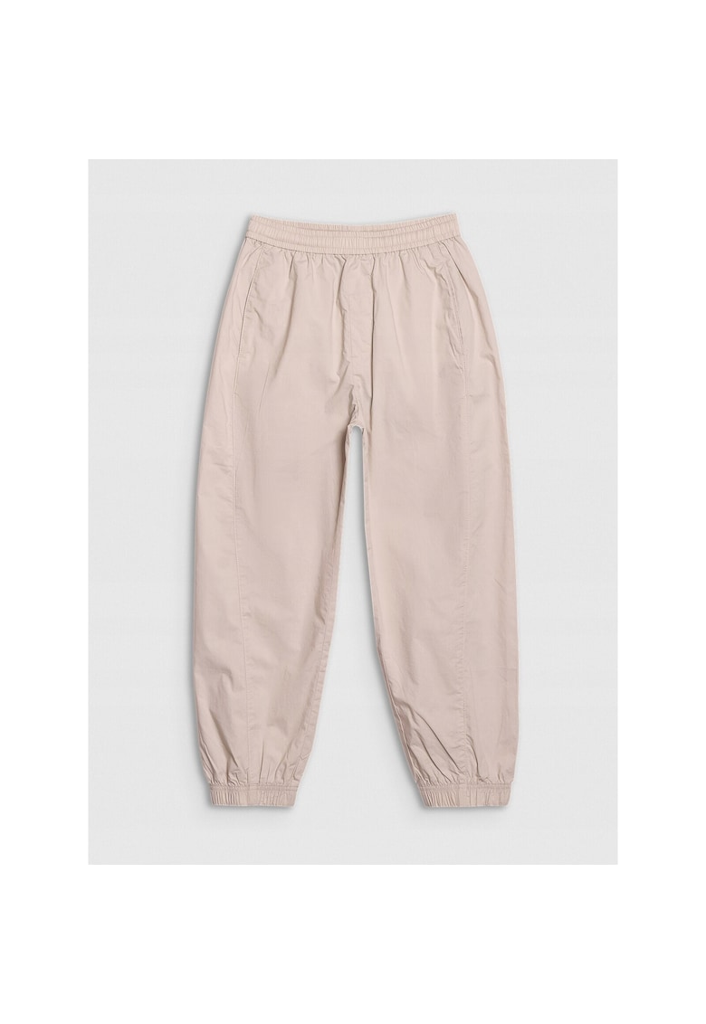 Pantaloni sport copii -  largi - bumbac 100% - bej